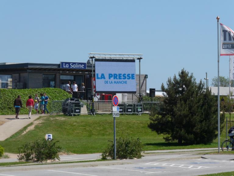 ECRAN LED CHERBOURG  - LA PRESSE DE LA MANCHE 50